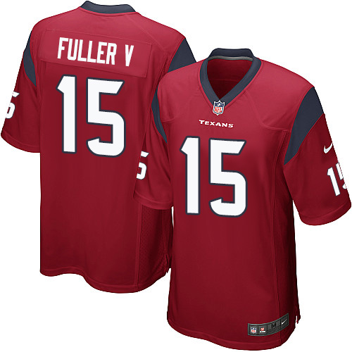 Youth Game Will Fuller V Nike Jersey Red Alternate - #15 NFL Houston Texans
